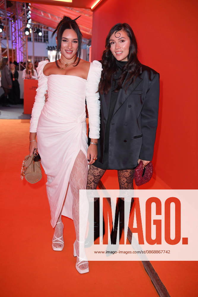 Anna Maria Damm with her sister Katharina Damm at the ABOUT YOU OPERA FASHION SHOW at the Admiralspalast in Berlin on October 7, 2026