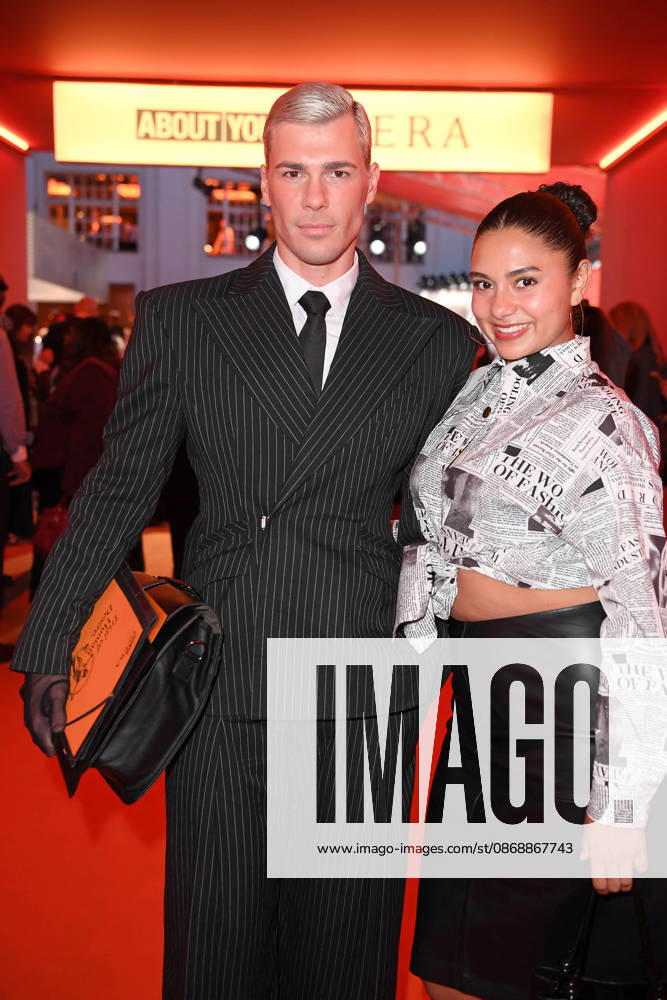 Tony Eberhardt and Daphne Mikaela Arias Minda at the ABOUT YOU OPERA FASHION SHOW at the Admiralspalast in Berlin on October 7, 2026