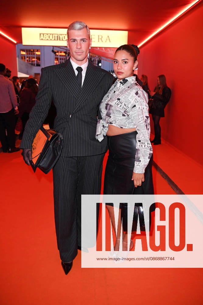 Tony Eberhardt and Daphne Mikaela Arias Minda at the ABOUT YOU OPERA FASHION SHOW at the Admiralspalast in Berlin on October 7, 2026