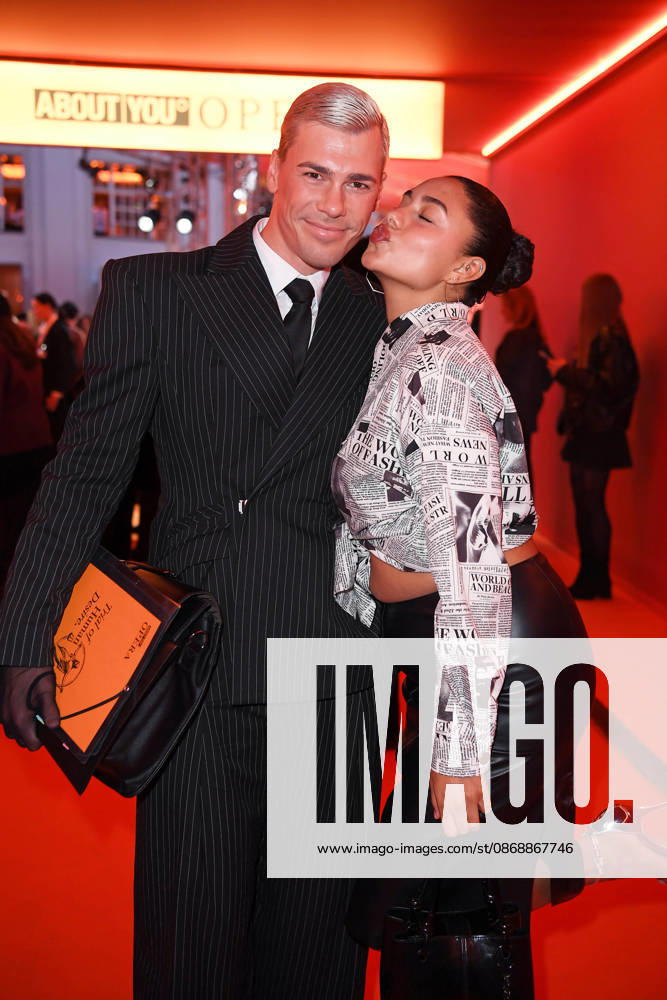 Tony Eberhardt and Daphne Mikaela Arias Minda at the ABOUT YOU OPERA FASHION SHOW at the Admiralspalast in Berlin on October 7, 2026