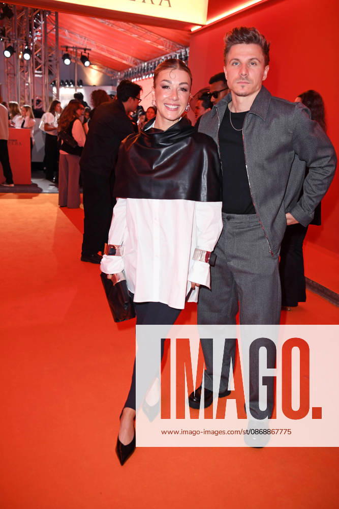 Chris Krömer with his girlfriend Sabrina Nickel at the ABOUT YOU OPERA FASHION SHOW at the Admiralspalast in Berlin on October 7, 2026