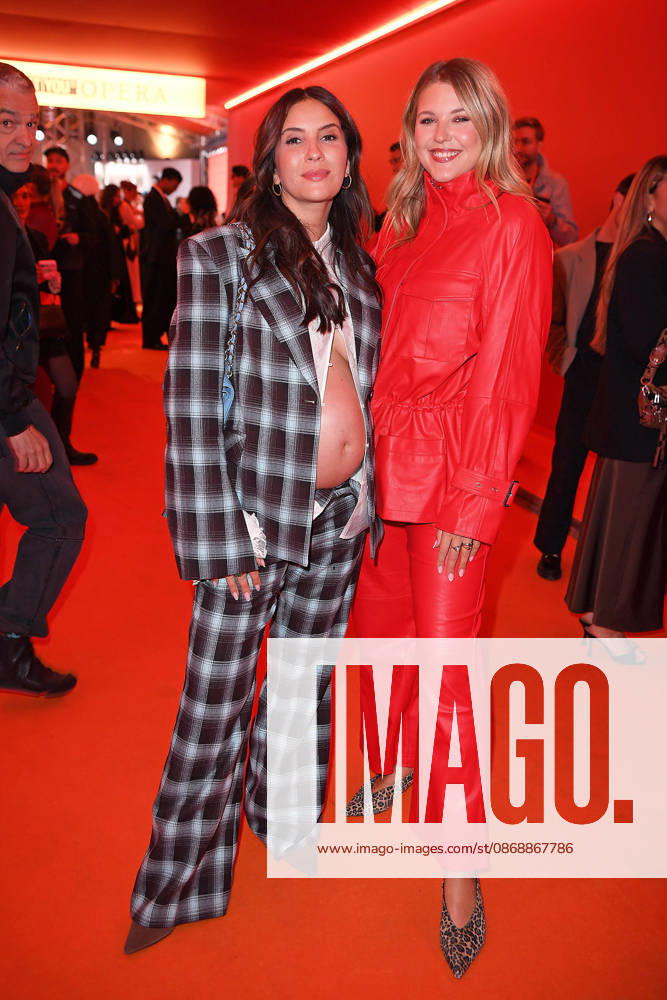 Chryssanthi Kavazi and Josefin Bressel at the ABOUT YOU OPERA FASHION SHOW at the Admiralspalast in Berlin on October 7, 2026