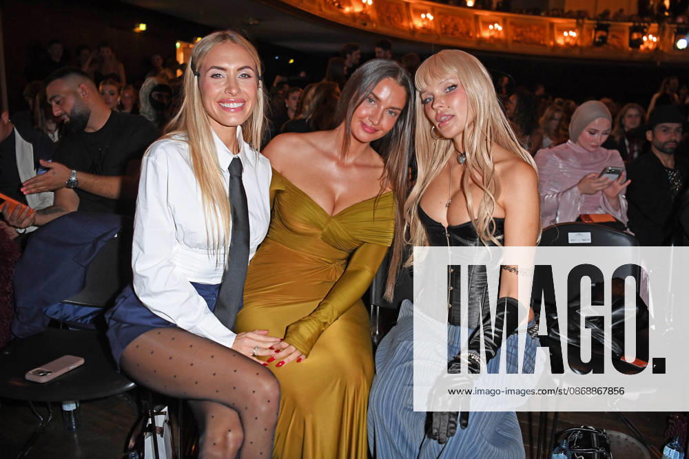 Alena Gerber, Tanja Makaric, and Bonnie Strange at the ABOUT YOU OPERA FASHION SHOW at the Admiralspalast in Berlin on October 7, 2026