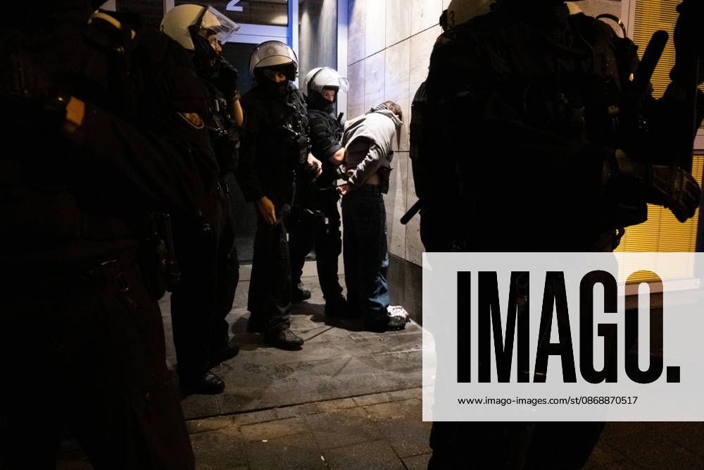 Multiple hundreds of people took part in a demonstration in Cologne marking the third anniversary of October 7, 2023, protesting IsraelÃ¢â‚¬â ¢s military campaign and genocidal intervention in Gaza. A smaller counter-protest took place without reported confrontations between the two groups...Police intervened and stopped the demonstration multiple times before protesters were held inside a police cage for approximately two hours. Officers later opened a corridor and allowed them to leave in small groups. During the dispersal, police arrested around 10 protesters, who were later released from custody. Cologne Germany - ZUMAm356 20261007_zip_m356_010