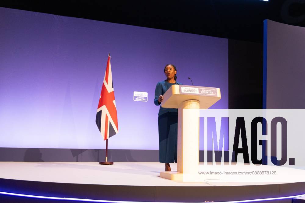 Conservative Party Conference, Day 4, The ICC Birmingham, UK - 07 Oct 2026 Leader of the Conservative Party Kemi Badenoch gives her keynote speech at the International Convention Centre on the final day (day four) of the Conservative Party Conference at the International Convention Centre in Birmingham. The Conservative Party leader, Kemi Badenoch s gives her keynote speech at the International Convention Centre on the final day (day four) of the Conservative Party Conference at the International Convention Centre in Birmingham. The Conservative Party opened its annual conference under the slogan Stronger economy, stronger country Birmingham United Kingdom