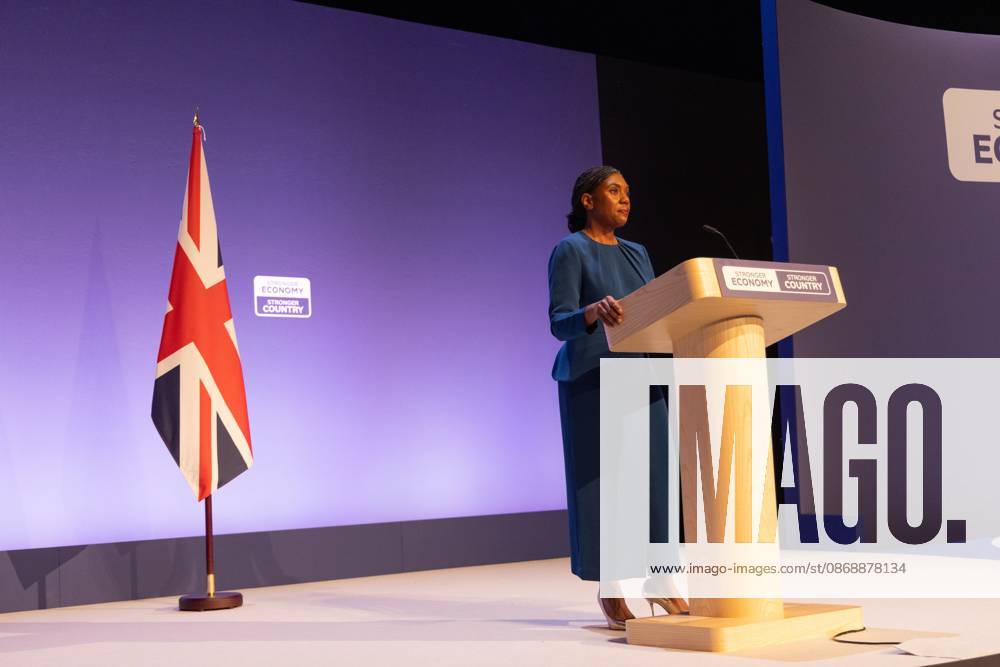 Conservative Party Conference, Day 4, The ICC Birmingham, UK - 07 Oct 2026 Leader of the Conservative Party Kemi Badenoch gives her keynote speech at the International Convention Centre on the final day (day four) of the Conservative Party Conference at the International Convention Centre in Birmingham. The Conservative Party leader, Kemi Badenoch s gives her keynote speech at the International Convention Centre on the final day (day four) of the Conservative Party Conference at the International Convention Centre in Birmingham. The Conservative Party opened its annual conference under the slogan Stronger economy, stronger country Birmingham United Kingdom