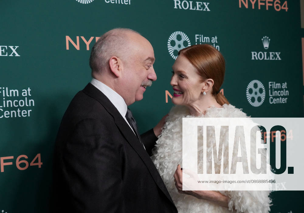 PAUL GIAMATTI and JULIANNE MOORE attend ‘The Debutâ€⠢ Red Carpet Arrivals at the 64th New York Film Festival,.Alice Tully Hall, Lincoln Center, NYC.October 7, 2026 . The Debut Red Carpet Arrivals At The 64th New York Film Festival,.Alice Tully Hall, Lincoln Center, NYC.October 7, 2026 . New York USA - ZUMAms4_ 20261007_faf_ms4_006