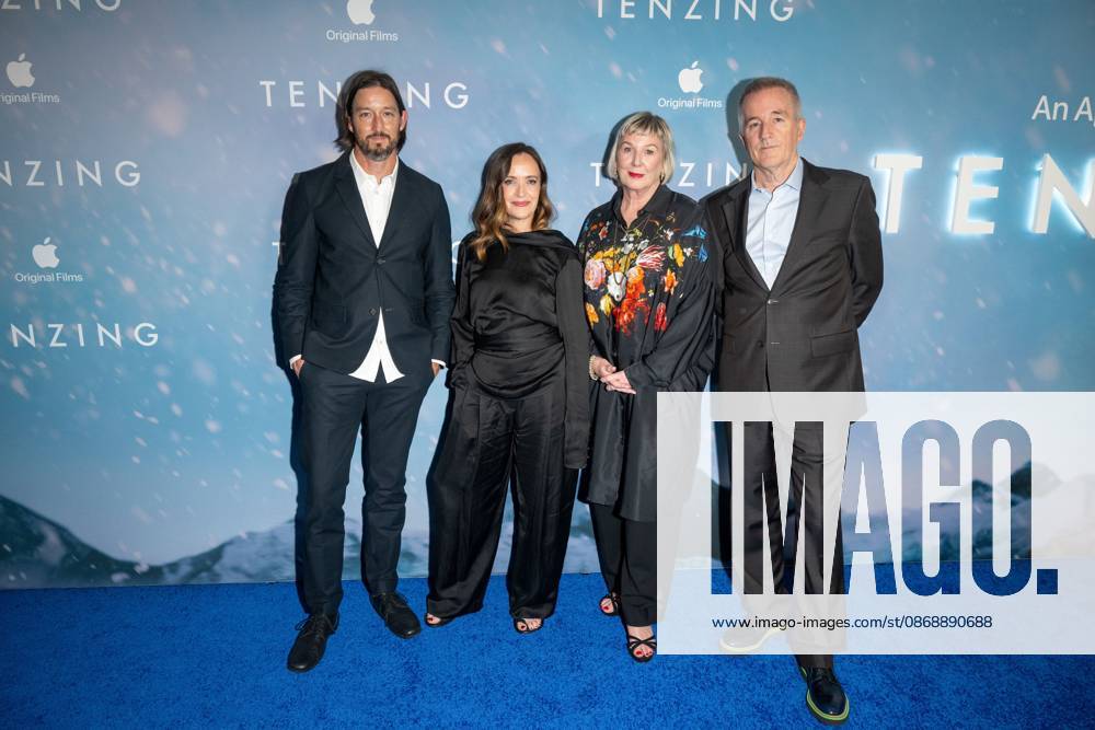 (L-R) Stefan Duscio, Jennifer Peedom, Liz Watts and Luke Davies attend.Apple Original Films Tenzing New York Premiere at DGA Theater on October 07, 2026 in New York City. New York United States - ZUMAs197 20261007_aaa_s197_425