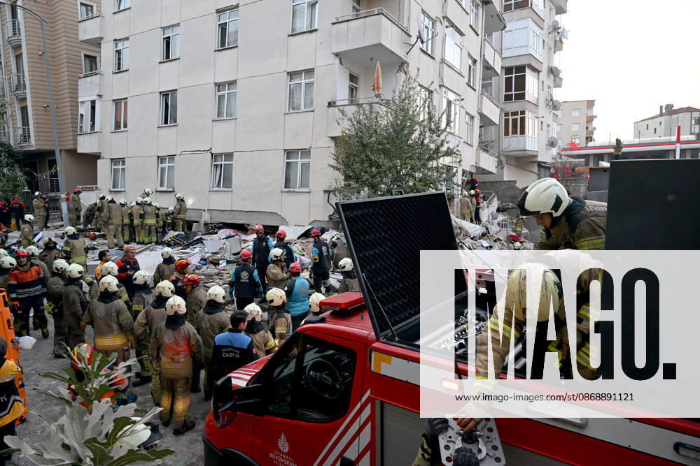 Partial collapse occurs in 7-story building in Istanbul s Maltepe district ISTANBUL, TURKIYE - OCTOBER 8: Search and rescue operations are launched after the lower floors of a seven-story building partially collapse in Maltepe district of Istanbul, Turkiye, on October 8, 2026. Murat Sengul Anadolu Istanbul Turkey. Editorial use only. Please get in touch for any other usage.