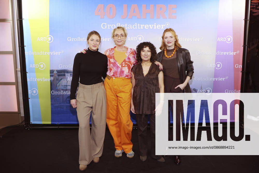 Sinha Melina Gierke, Saskia Fischer, Maria Ketikidou, and Sofie Junker at the photo call celebrating the 40th anniversary of the ARD series *Großstadtrevier* at the Astor Film Lounge in Hamburg, October 7, 2026 Foto:xFuturexImagex grossstadtrevier_6004