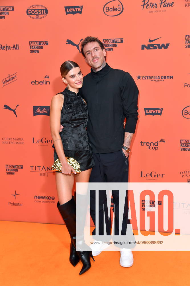ABOUT YOU Opera Fashion Show: Romina Palm and Christian Wolf at the ABOUT YOU Opera Fashion Show in Berlin on October 7, 2026