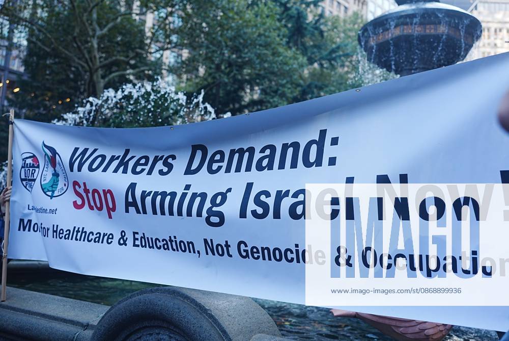 Pro-Palestinians rally outside City Hall NEW YORK, UNITED STATES - OCTOBER 07: Pro-Palestinian Americans rally outside City Hall and march to Union Square in New York, United States, on October 7, 2026, marking the anniversary of the October 7 attacks on Gaza. Selcuk Acar Anadolu New York United States. Editorial use only. Please get in touch for any other usage.