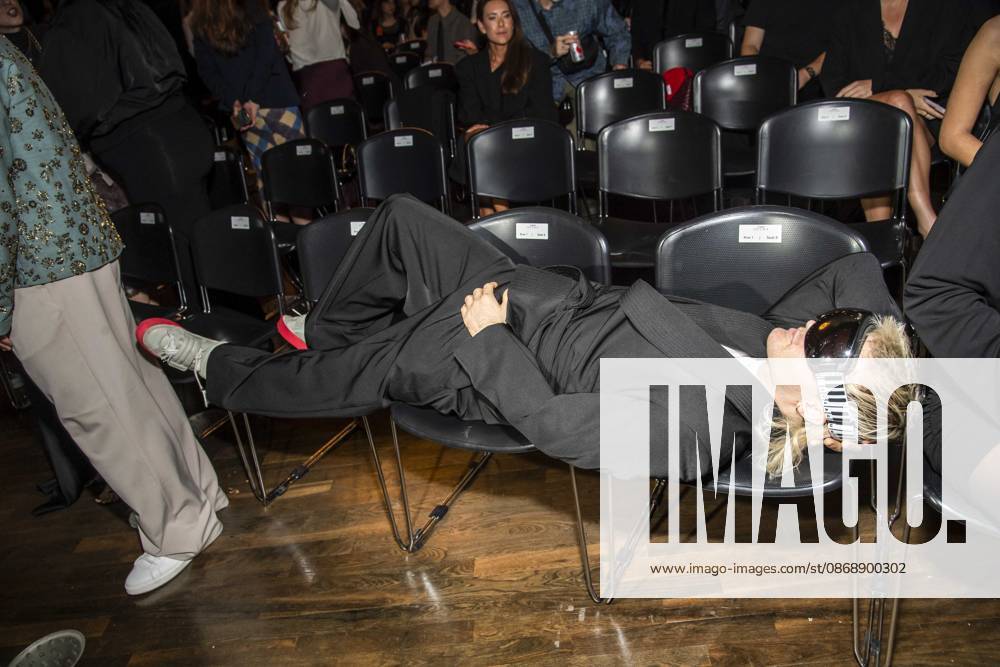 ABB ABOUTYOU Ski Aggu is seated in the audience at the ABOUT YOU Opera Fashion Show at the Admiralspalast on October 7, 2026, in Berlin, Germany