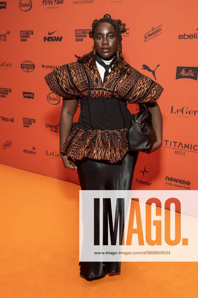 ABB ABOUTYOU Alexandra Rockson walks the Orange Carpet at the ABOUT YOU Opera Fashion Show at the Admiralspalast on October 7, 2026, in Berlin, Germany