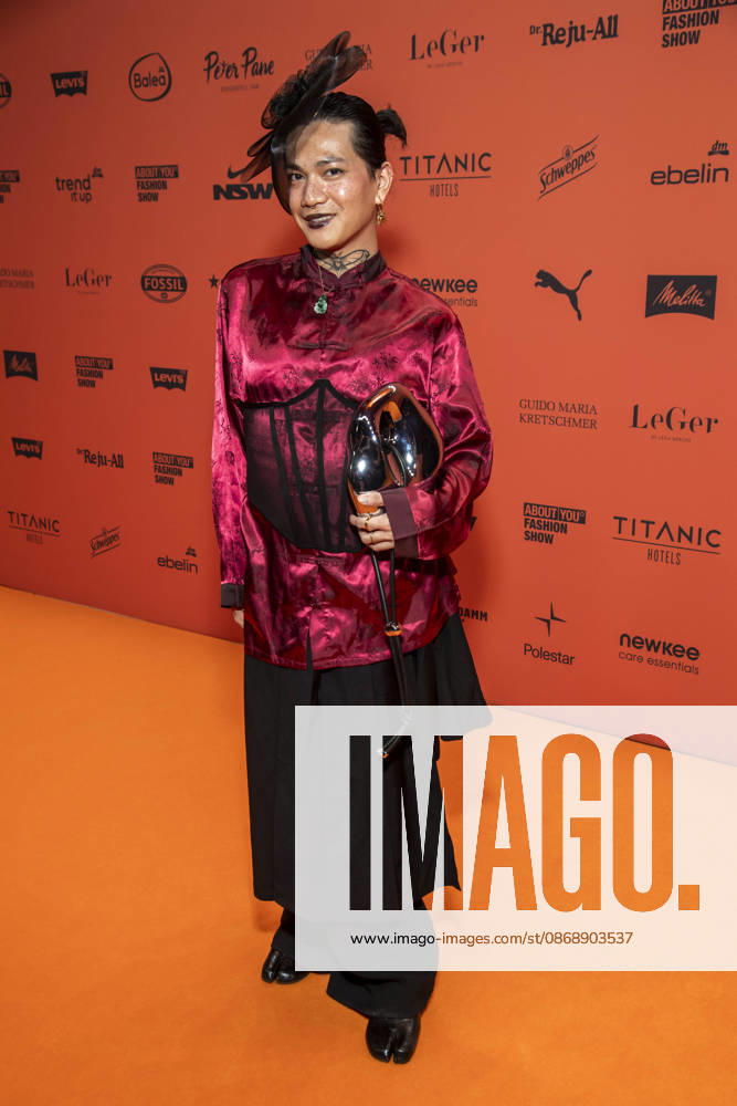 ABB ABOUTYOU The beauty makes an appearance on the orange carpet at the ABOUT YOU Opera Fashion Show at the Admiralspalast on October 7, 2026, in Berlin, Germany