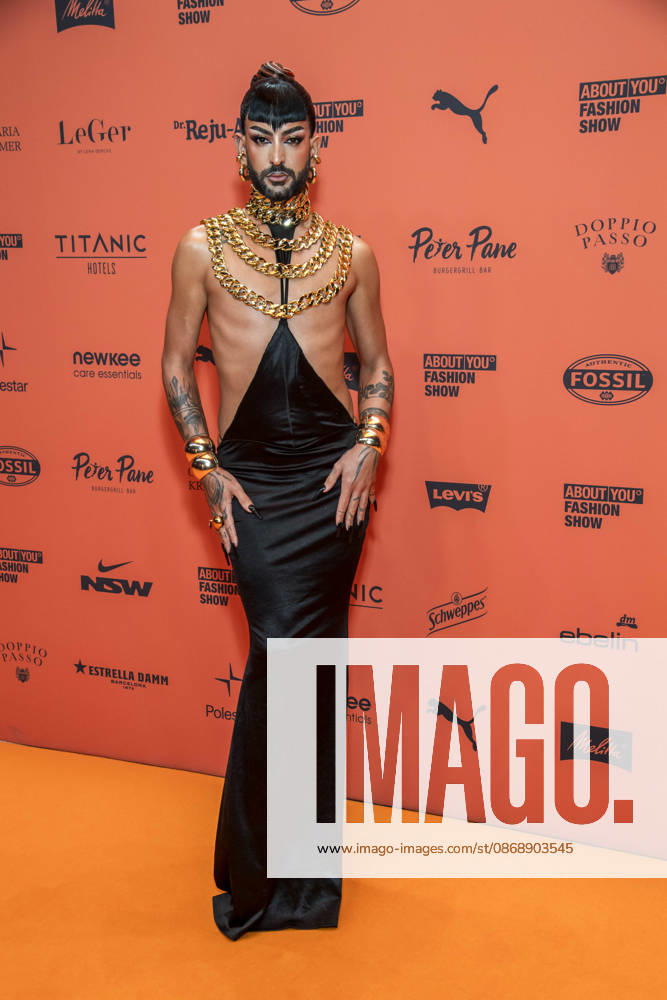 ABB ABOUTYOU Raj Rouge as a guest on the orange carpet at the ABOUT YOU Opera Fashion Show at the Admiralspalast on October 7, 2026, in Berlin, Germany