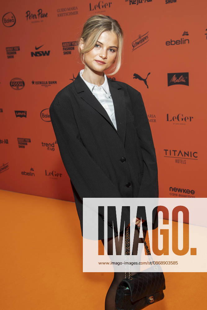 ABB ABOUTYOU Lotta Stichler as a guest on the orange carpet at the ABOUT YOU Opera Fashion Show at the Admiralspalast on October 7, 2026, in Berlin, Germany