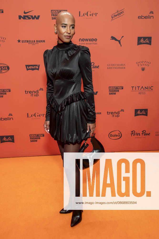 ABB ABOUTYOU Sharon Battiste as a guest on the orange carpet at the ABOUT YOU Opera Fashion Show at the Admiralspalast on October 7, 2026, in Berlin, Germany