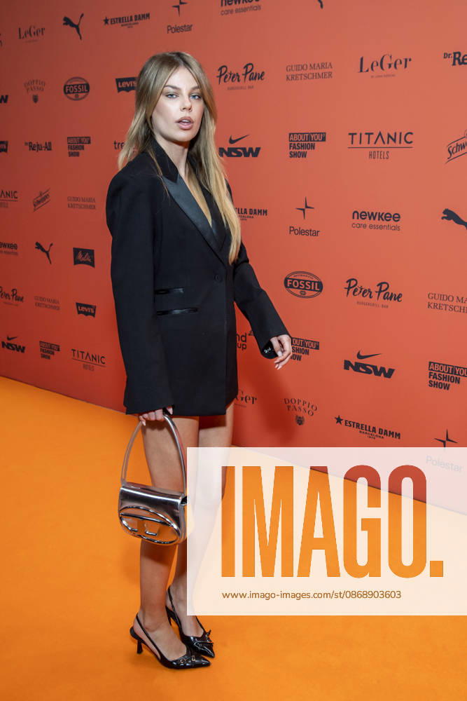 ABB ABOUTYOU Selma May as a guest on the orange carpet at the ABOUT YOU Opera Fashion Show at the Admiralspalast on October 7, 2026, in Berlin, Germany