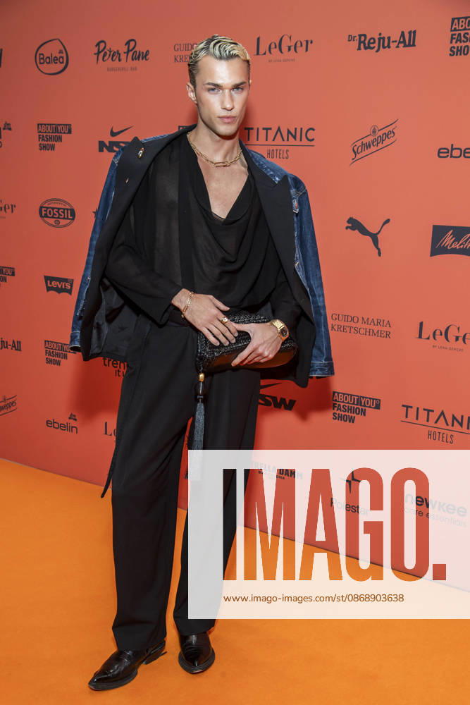 ABB ABOUTYOU Aldin Zahirovic as a guest on the orange carpet at the ABOUT YOU Opera Fashion Show at the Admiralspalast on October 7, 2026, in Berlin, Germany