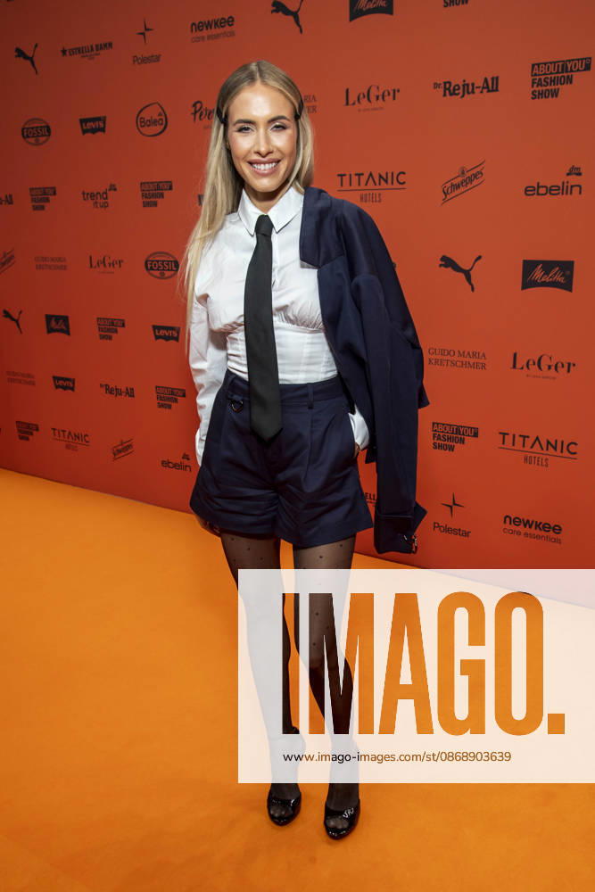 ABB ABOUTYOU Alena Gerber walks the Orange Carpet at the ABOUT YOU Opera Fashion Show at the Admiralspalast on October 7, 2026, in Berlin, Germany