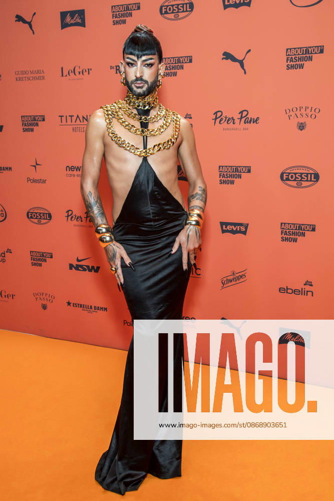 ABB ABOUTYOU Raj Rouge as a guest on the orange carpet at the ABOUT YOU Opera Fashion Show at the Admiralspalast on October 7, 2026, in Berlin, Germany