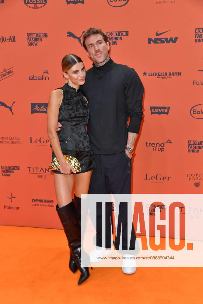 Romina Palm and Christian Wolf at the ABOUT YOU Opera Fashion Show in Berlin on October 7, 2026
