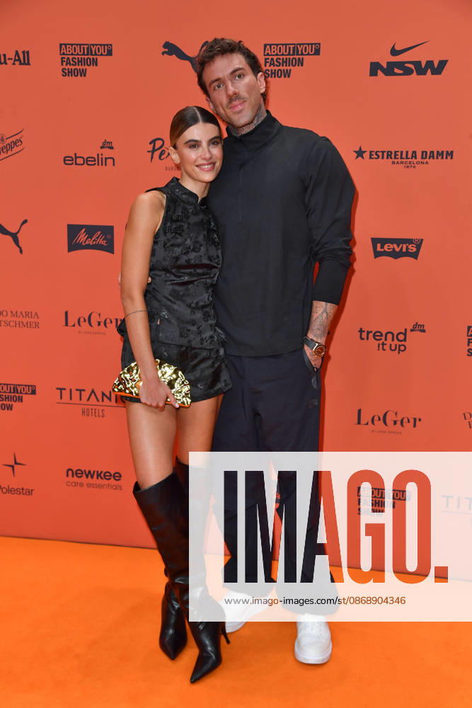 Romina Palm and Christian Wolf at the ABOUT YOU Opera Fashion Show in Berlin on October 7, 2026