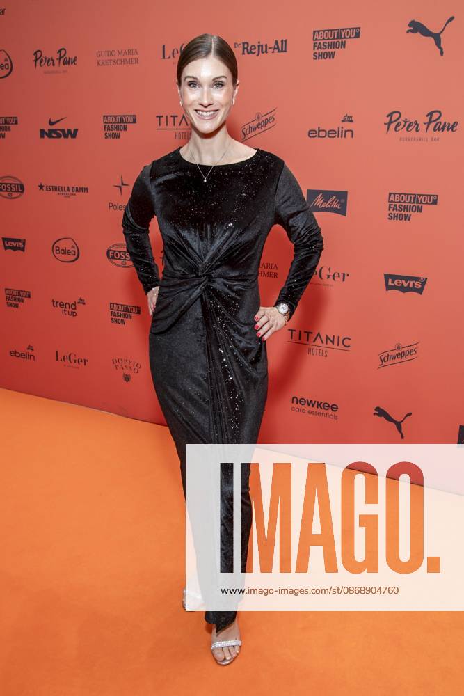 ABB ABOUTYOU Janina Lin Otto as a guest on the orange carpet at the ABOUT YOU Opera Fashion Show at the Admiralspalast on October 7, 2026, in Berlin, Germany