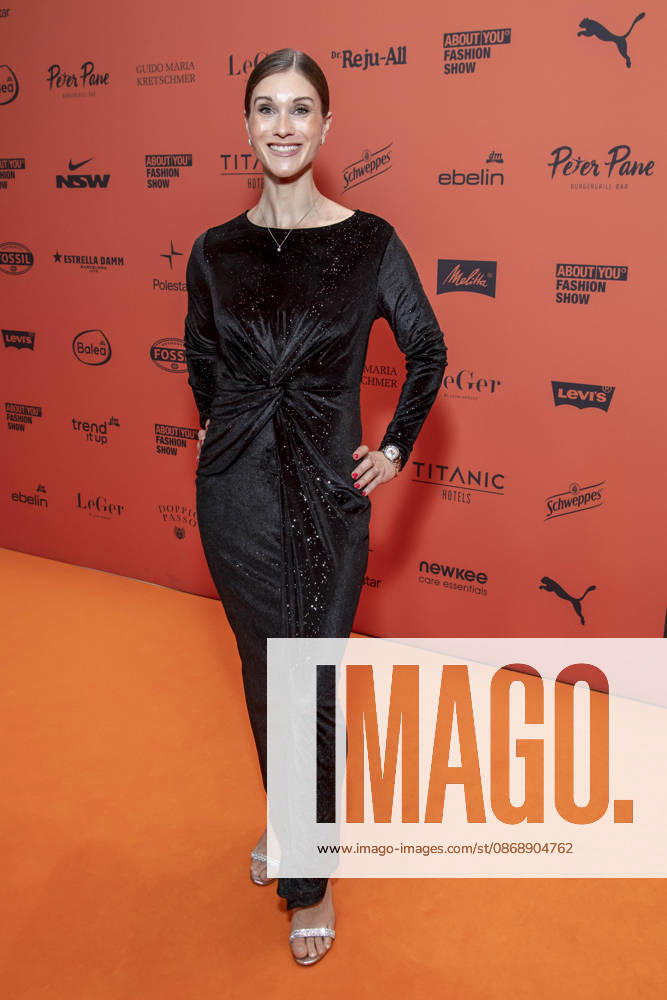ABB ABOUTYOU Janina Lin Otto as a guest on the orange carpet at the ABOUT YOU Opera Fashion Show at the Admiralspalast on October 7, 2026, in Berlin, Germany
