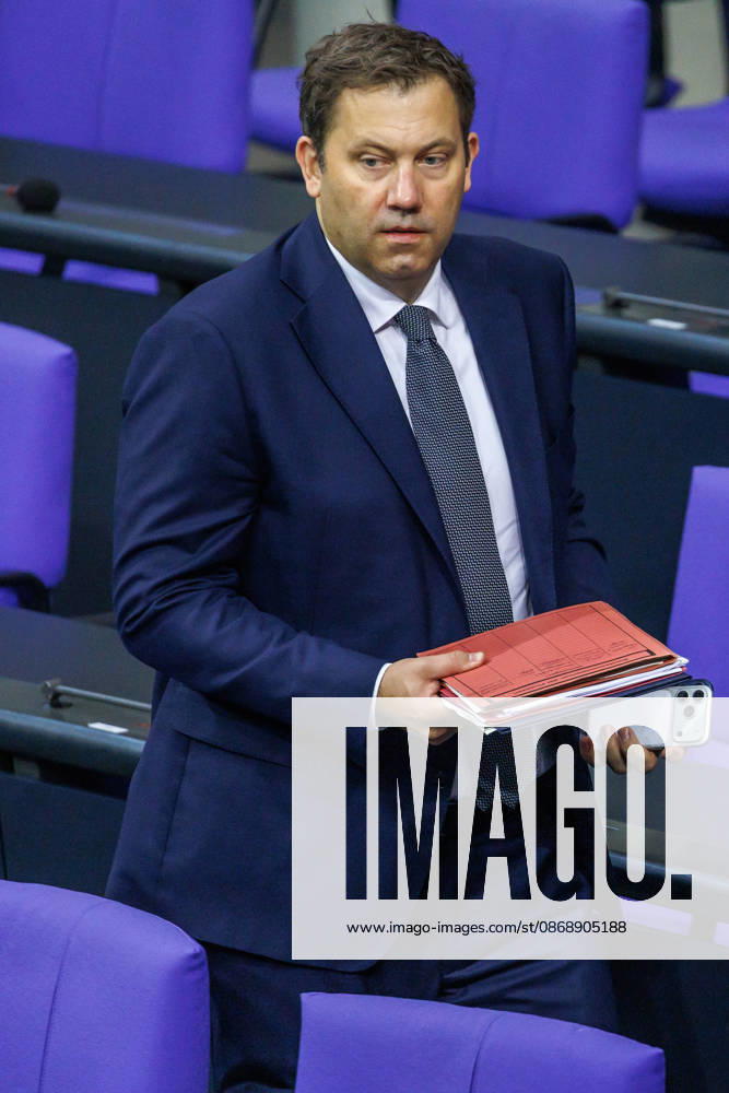Lars Klingbeil (SPD), Federal Minister of Finance, in the German Bundestag on October 8, 2026, in Berlin, Berlin, Germany, Bundestag