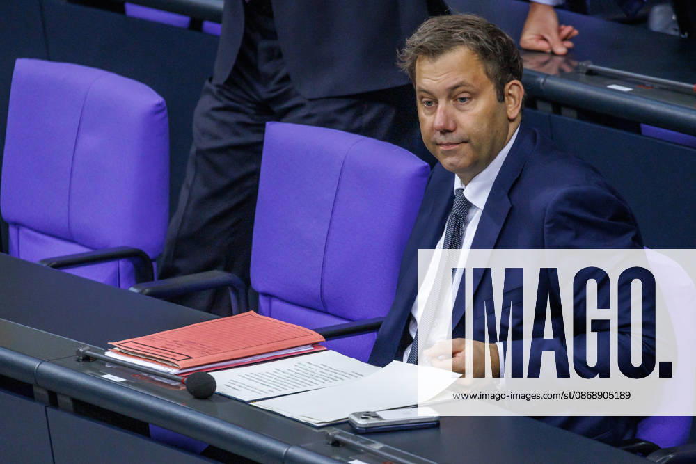 Lars Klingbeil (SPD), Federal Minister of Finance, in the German Bundestag on October 8, 2026, in Berlin, Berlin, Germany, Bundestag