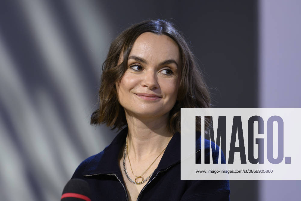 Author Franziska Gänsler speaks at the 2026 Frankfurt Book Fair in Frankfurt am Main, October 7, 2026, Hesse, Germany