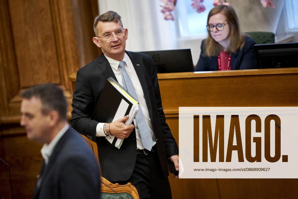 Opening Debate in the Danish Parliament: Troels Lund Poulsen, Chairman of the Liberal Party, before the opening debate in the Danish Parliament’s chamber at Christiansborg on Thursday, October 8, 2026. Photo by Thomas Traasdahl, Ritzau Scanpix, Copenhagen, Denmark
