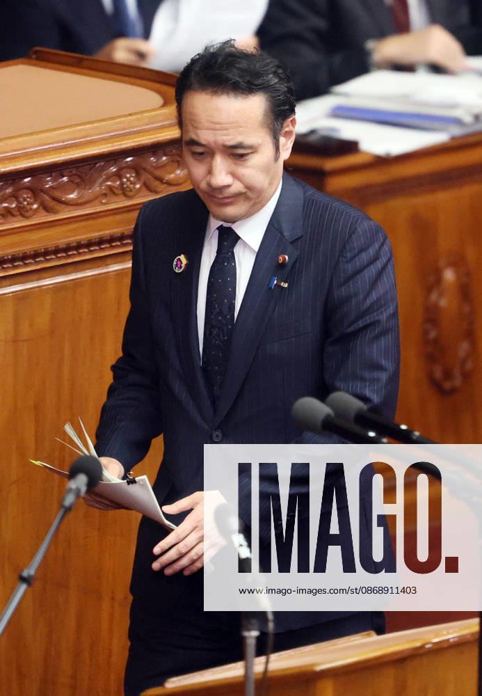 Tokyo, Japan - Japanese Agriculture Minister Kazuo Yana answers a question at Lower House s plenary session at the National Diet in Tokyo on Monday, October 8, 2026. (photo by Yoshio Tsunoda AFLO) aflo_354274218