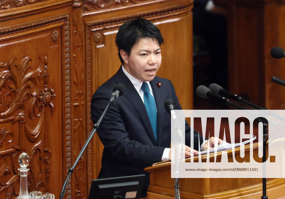 Tokyo, Japan - Japan s opposition party Team Mirai lawmaker Aoi Furukawa questions to Prime Minister Sanae Takaichi at Lower House s plenary session at the National Diet in Tokyo on Monday, October 8, 2026. (photo by Yoshio Tsunoda AFLO) aflo_354274234