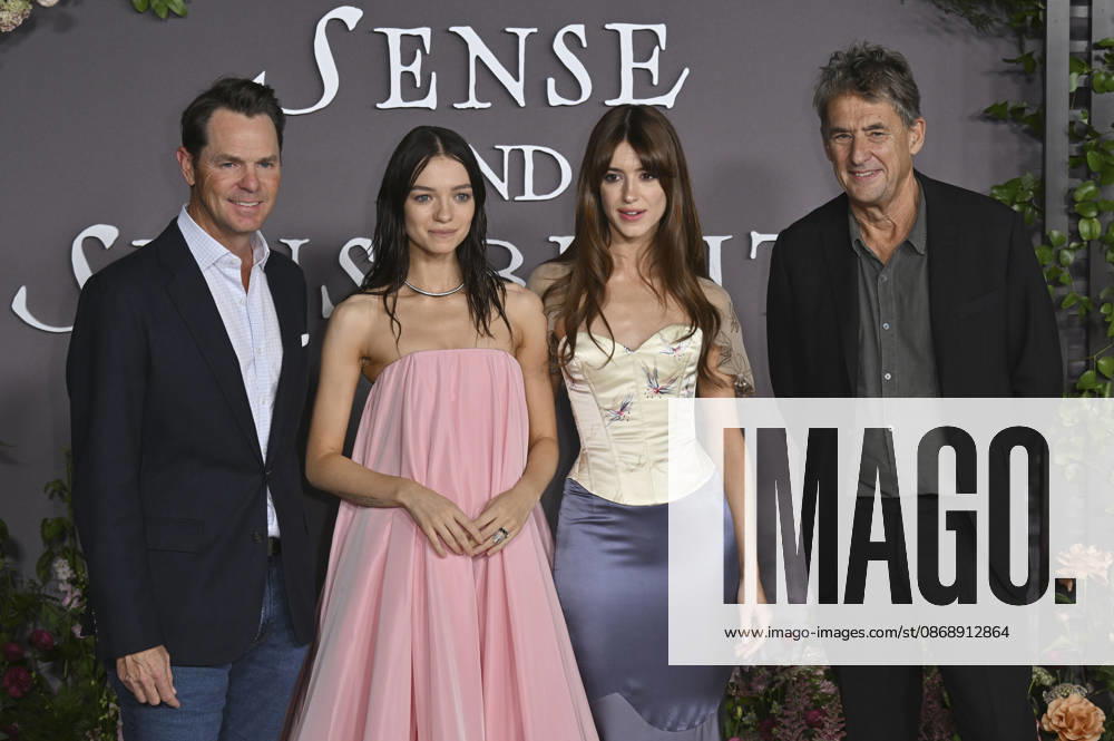 Jason Cassidy, Esmé Creed Miles, Daisy Edgar-Jones, and Tim Bevan at the premiere of the film *Sense and Sensibility* at the United Theater in Los Angeles, October 7, 2026 Foto:xD.xStarbuckx xFuturexImagex sensuality_6117