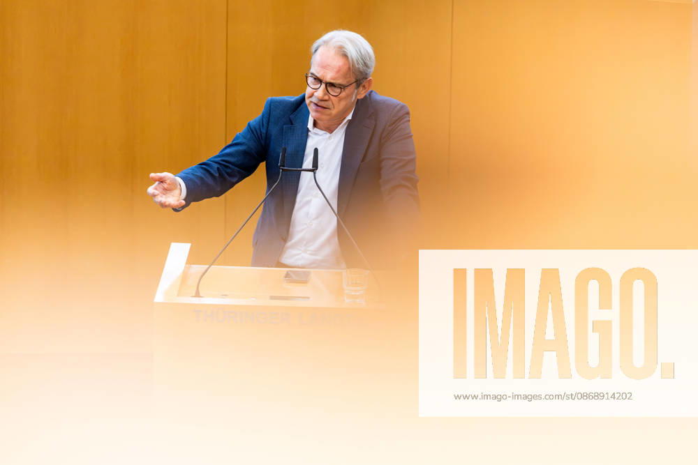 GER, Politics News, 8th Legislative Session, 57th Plenary Session in the Plenary Hall of the Thuringian State Parliament, Georg Maier (SPD), 99096 Erfurt, Thuringian State Parliament, Thuringia, Germany