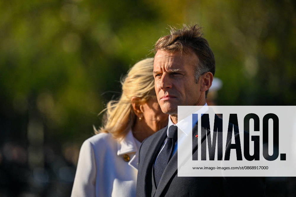 Brigitte Macron and President Emmanuel Macron at a ceremony at the Arc de Triomphe in Paris on October 8, 2026, in honor of the state visit to France by the President of Germany and his wife. Christian Liewig, Bestimage. President Emmanuel Macron and his wife Brigitte Macron welcome Frank-Walter Steinmeier, President of Germany, and his wife, Elke Büdenbender, for a ceremony at the Arc de Triomphe in Paris on October 8, 2026, Paris, France