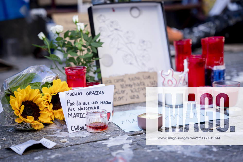 Protesters at Sol Square Stand by Their Demands for Affordable Housing Flowers and candles in tribute to Maricarmen Abascal during the housing protest at Puerta del Sol on October 8, 2026, in Madrid, Spain. The encampment at Sol has spilled over into the square, and the protesters are maintaining their demands against evictions and exorbitant rents. The Official State Gazette (BOE) published yesterday, October 7, the new version of the housing and rent decrees that the Council of Ministers approved the previous day OCTOBER 8, 2026 A Pé Madrid, Madrid, Spain
