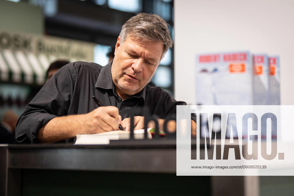 Former Federal Minister of Economics Robert Habeck will present and sign copies of his new book, *Arctic Meltdown: Rethinking the World*, at the book fair, at the Thalia Bookstore booth. Impressions from the 2026 Frankfurt Book Fair, Frankfurt, Hesse, Germany. Fair