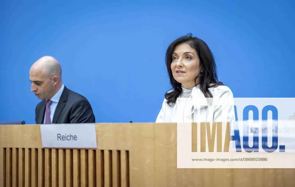Katherina Reiche, Federal Minister of Economy and Energy, presents the federal government s Fall 2026 economic forecast at a federal press conference in Berlin on October 8, 2026, Berlin, Germany