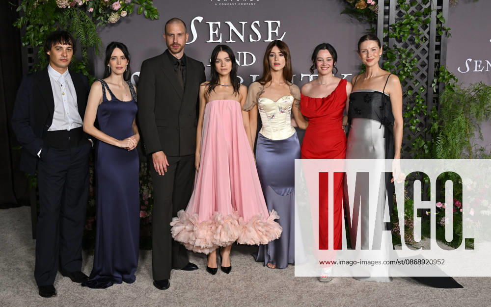 ˜Sense and Sensibility Los Angeles Premiere Frank Dillane, Stacy Martin, Herbert Nordrum, Esme Creed-Miles, Daisy Edgar-Jones, Bethany Slater and Caitriona Balfe arriving at the Sense and Sensibility Los Angeles premiere held at the United Theatre in Los Angeles, Ca. on October 7, 2026. Los Angeles United Theatre California USA