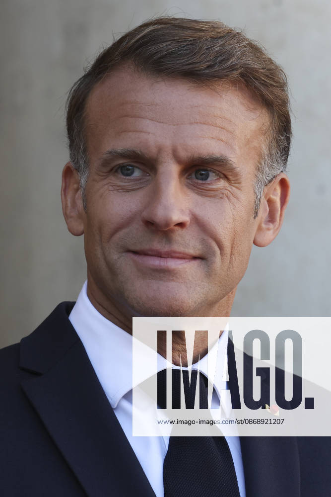Accueil de Frank-Walter Steinmeier, Prà sident de la Rà publique fà dà rale d Allemagne et de Elke Budenbender par Emmanuel Macron, Prà sident de la Rà publique et Brigitte Macron ce jeudi 8 octobre au palais de lElysà e