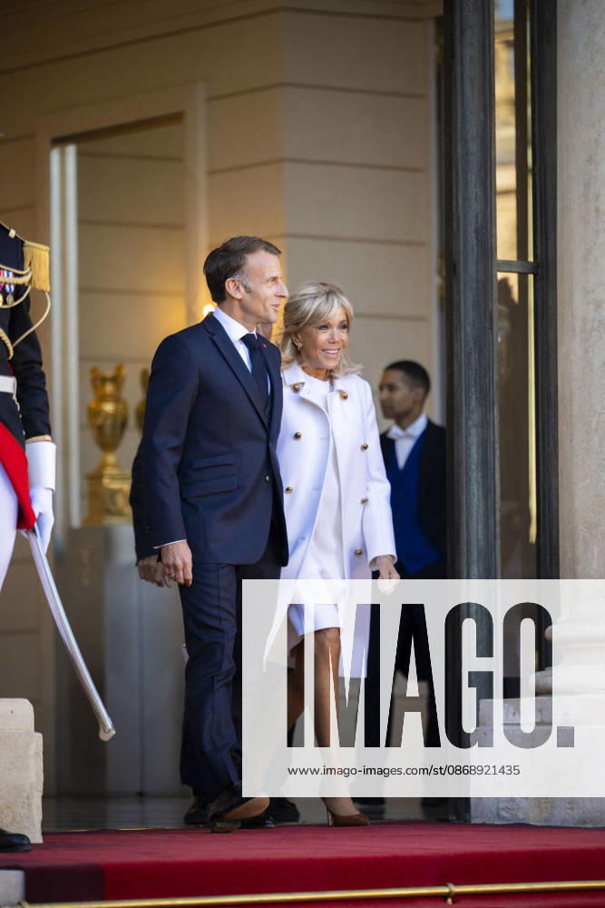 French President Macron Welcomes Germany s President Steinmeier - Paris French President Emmanuel Macron and his wife Brigitte Macron welcomes Germany s President and his wife at the Elysee Palace in Paris on October 8, 2026. Photo by Eliot Blondet ABACAPRESS.COM Paris France France