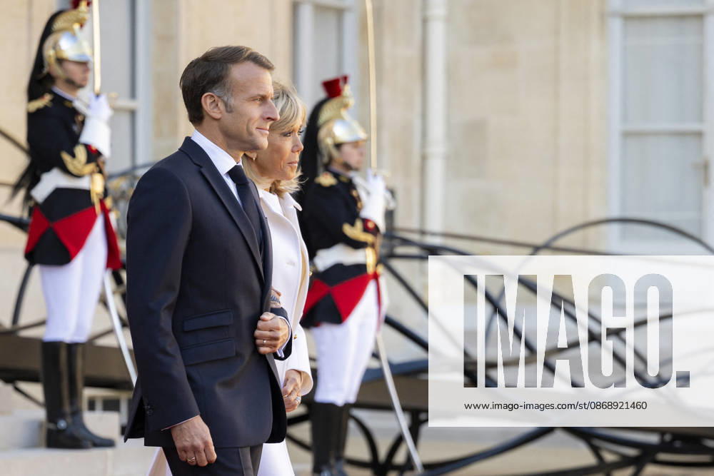 French President Macron Welcomes Germany s President Steinmeier - Paris French President Emmanuel Macron and his wife Brigitte Macron welcomes Germany s President and his wife at the Elysee Palace in Paris on October 8, 2026. Photo by Eliot Blondet ABACAPRESS.COM Paris France France