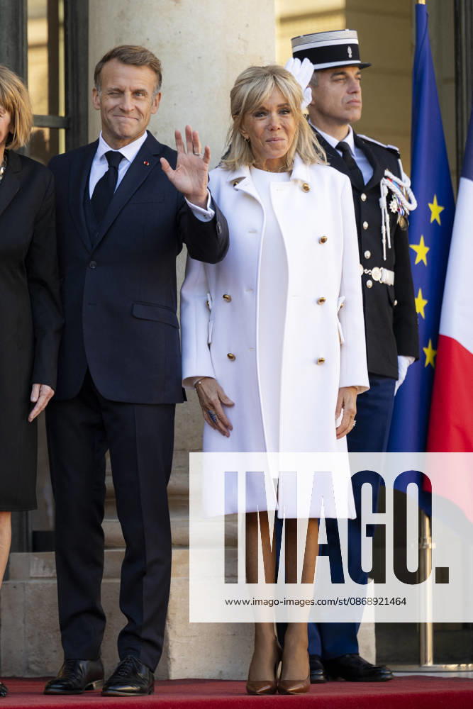 French President Macron Welcomes Germany s President Steinmeier - Paris French President Emmanuel Macron and his wife Brigitte Macron welcomes Germany s President and his wife at the Elysee Palace in Paris on October 8, 2026. Photo by Eliot Blondet ABACAPRESS.COM Paris France France