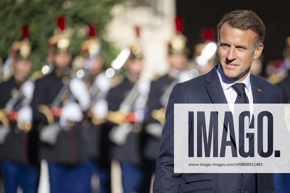 French President Macron Welcomes Germany s President Steinmeier - Paris French President Emmanuel Macron at the Elysee Palace in Paris on October 8, 2026. Photo by Eliot Blondet ABACAPRESS.COM Paris France France