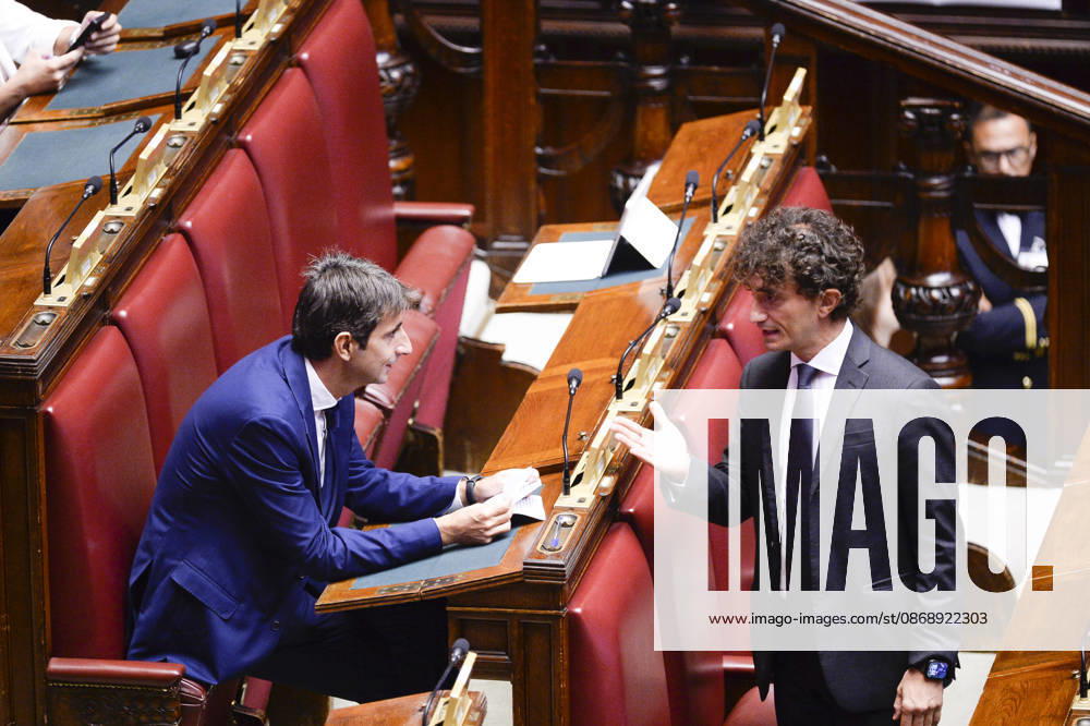IPA89426069 - Rome, Chamber of Deputies: Electoral Law, explanations of vote, and final vote; pictured: Galeazzo Bignami and Giovanni Donzelli