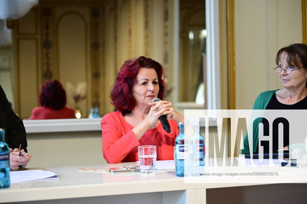 Viola Klein at the press conference and presentation of the 16th HOPE Award for the 18th HOPE Gala Dresden at the Schauspielhaus Dresden, Dresden